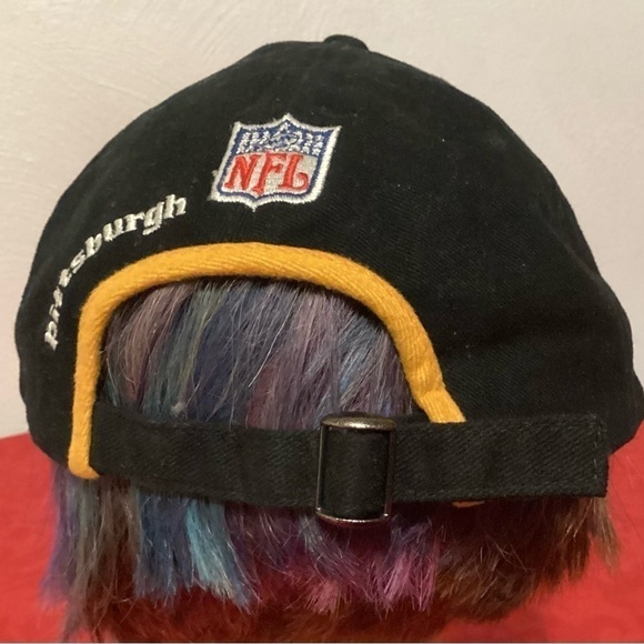 VINTAGE 1990s Pittsburgh Steelers w Patch NFL hat Ball cap by Logo Athletic New! - Picture 5 of 8